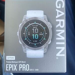Garmin epix Pro (Gen 2) - Sapphire Edition | 51 mm, Titanium/white